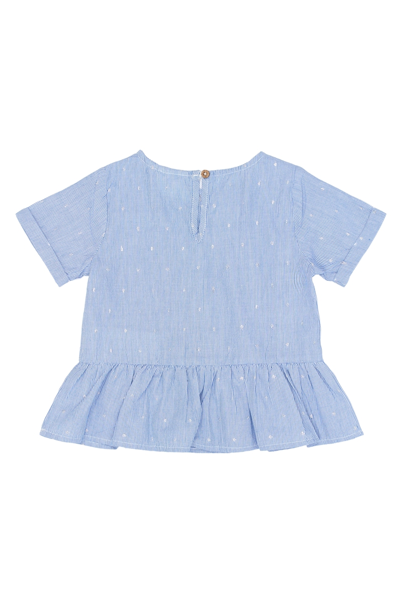 The New Siblings TNSTThea S/S top stribet med glimmer – t-shirt til piger